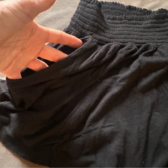 Mossimo Black Flowy Shorts Smocked Waist Soft Stretchy Lounge Boho Size XL Fun - Picture 5 of 9